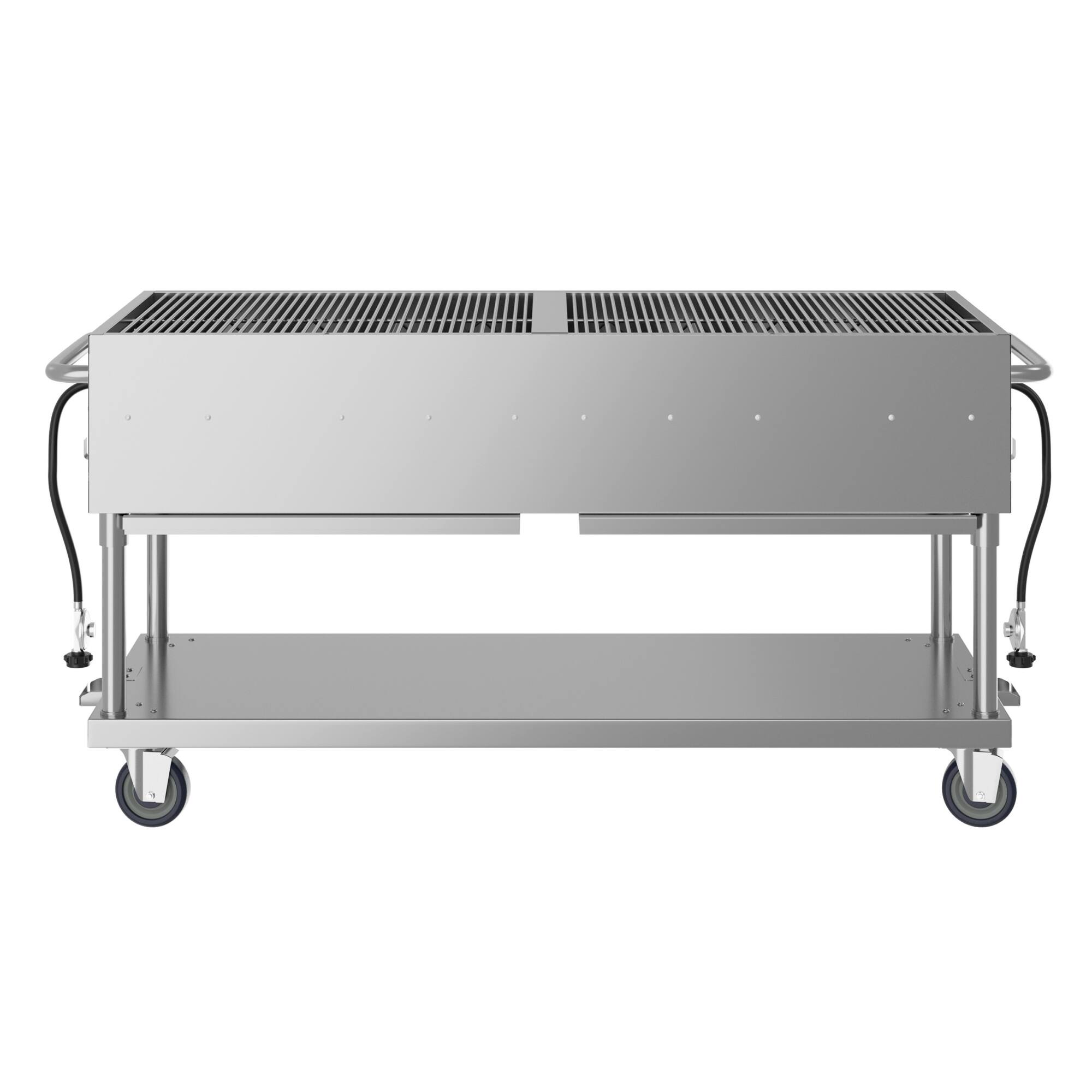 Alt View 2. Koolmore - 72 in. Commercial Mobile Outdoor Propane Gas Grill, ETL Listed in Stainless-Steel (KM-CGM-72) - Stainless Steel.