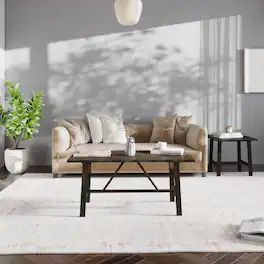 Emma + Oliver - Saul Solid Wood Farmhouse Trestle Coffee Table - Dark Gray