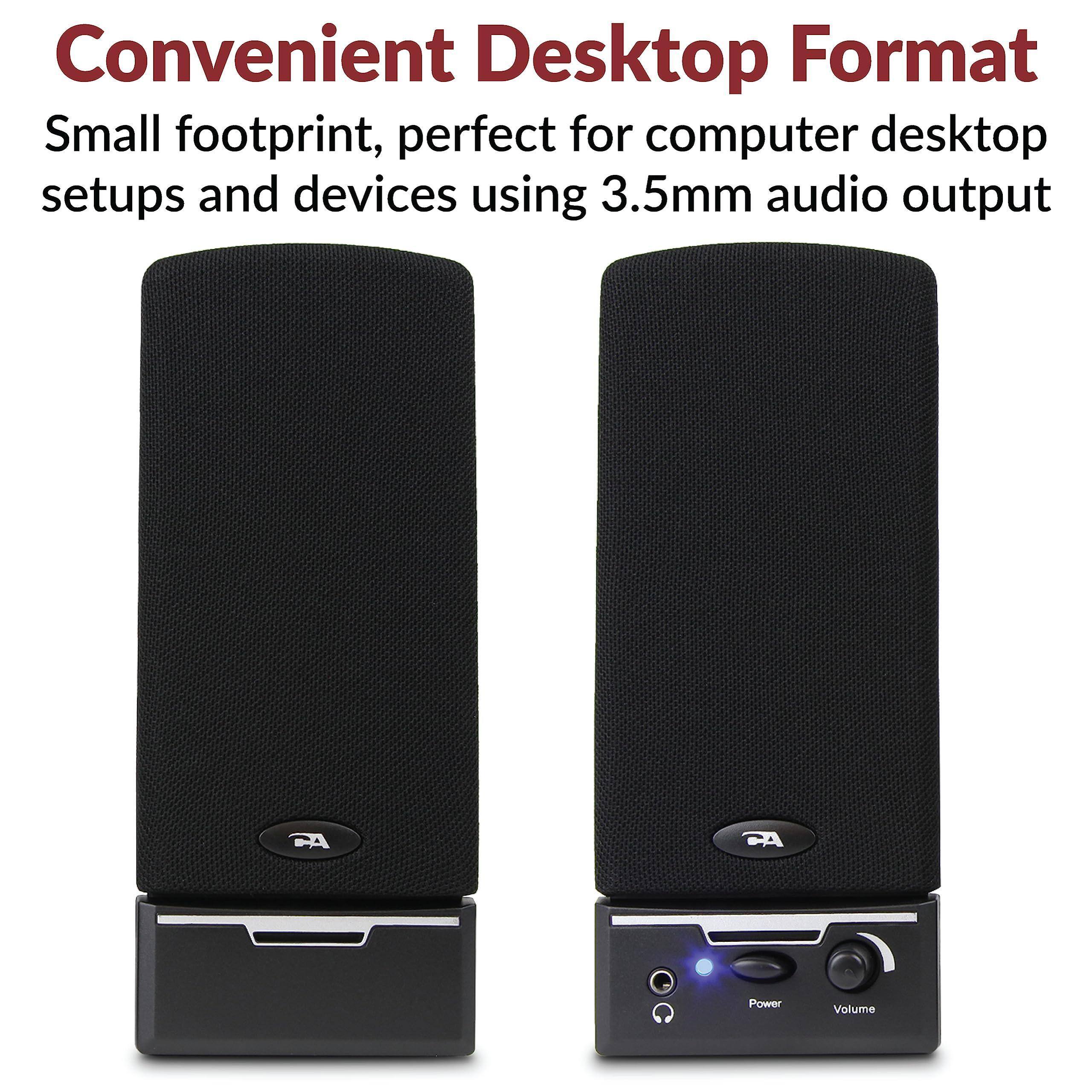 Convenient Desktop Format

Small footprint, perfect for computer desktop setups and devices using 3.5mm audio output

Power Volume