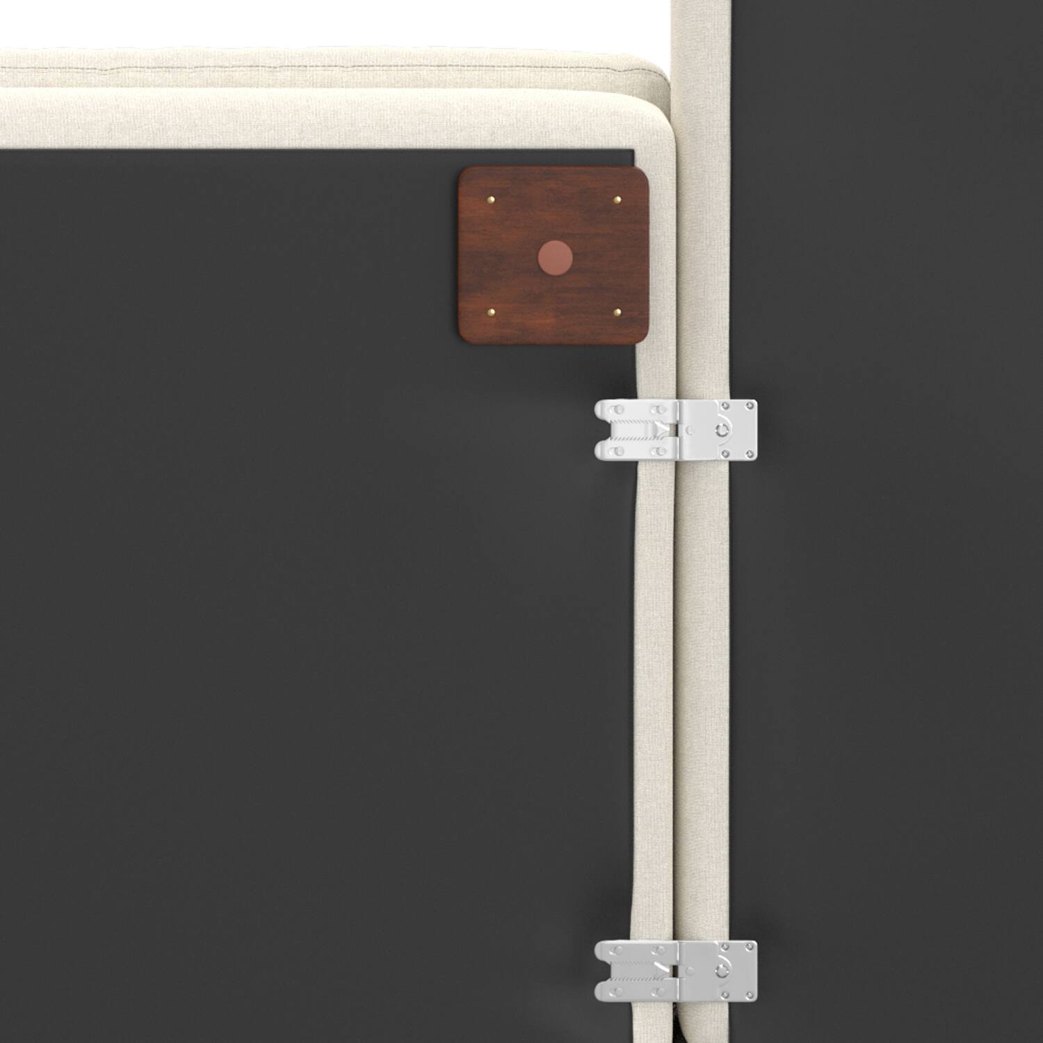 Alt View 7. Simpli Home - Charlie Right-Facing Sectional in Tightly Woven Performance Fabric - Cream.