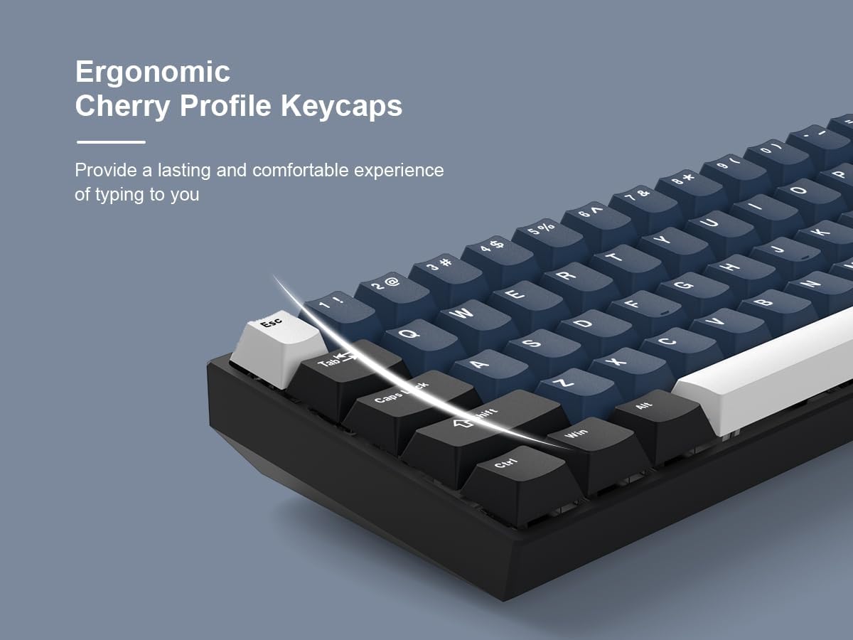 Ergonomic Cherry Profile Keycaps

Provide a lasting and comfortable experience of typing to you