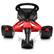 Alt View 19. Costway - Kids Snow Racer Sled Steering Wheel Double Brakes Pull Rope Red - Black+Red.