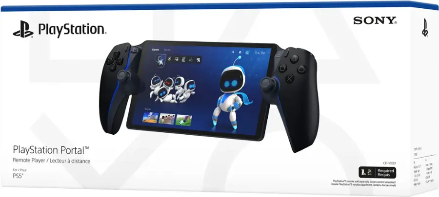 PlayStation. SONY Gares Media a a 4.42 PM 4 NN - I ... X M Mulan - PlayStation Portal Remote Player/ Lecteur / distance For / Pour PS5* CFI-Y1001 L Required  Requis PlayStation"5 console sold separately Screen content simulated 1 Console PlayStation"5 vendue sepaniment Contenu dicran simule 281es E I I    inr  frytle    TE