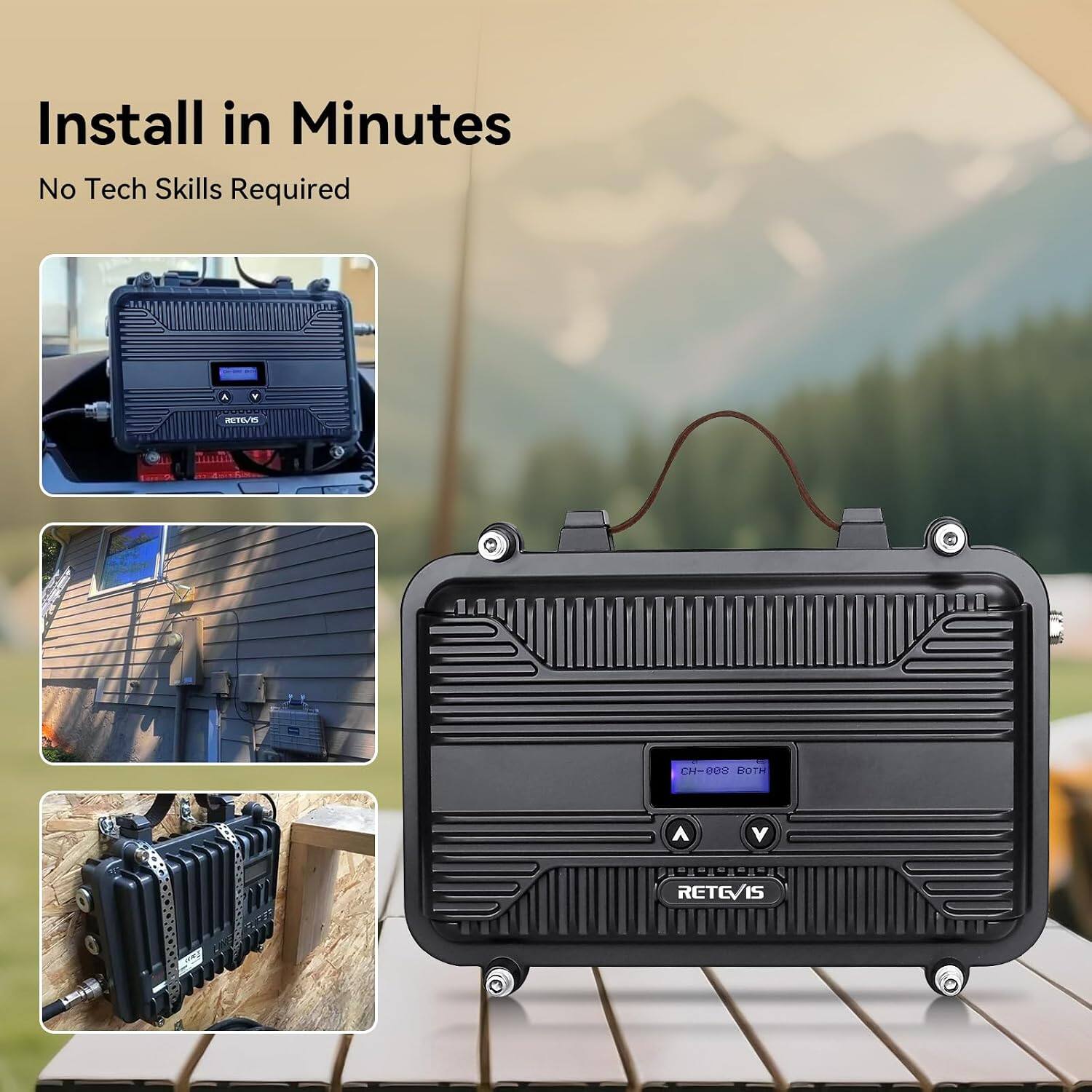 Install in Minutes  
No Tech Skills Required  

RET6/15  
CH-008 BOTH