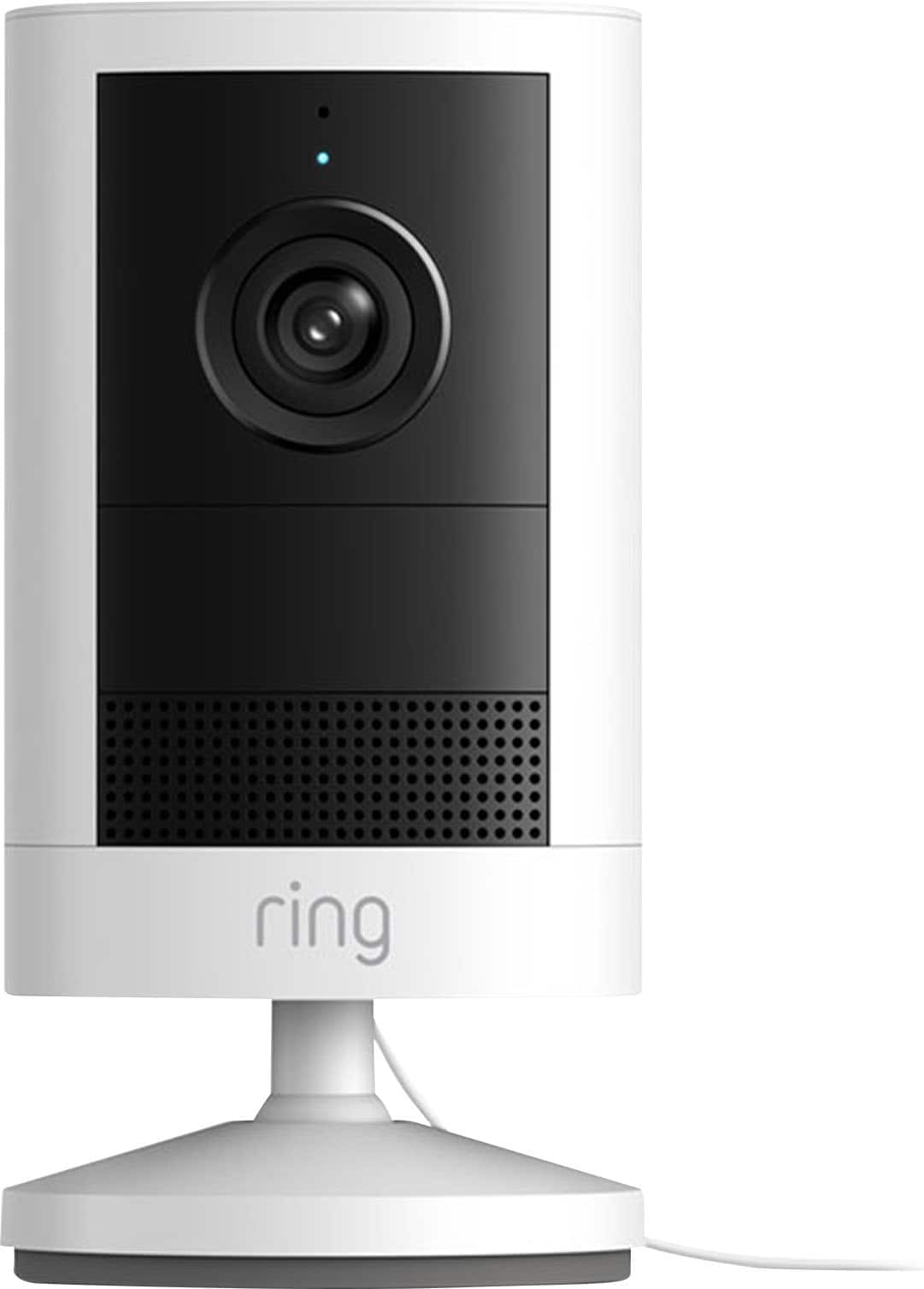 Ring - Outdoor Cam 2K, Plug-In, Wide-Angle Retinal 2K Video, 6x Enhanced Zoom, Night Vision - White