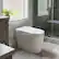 Front. Famapy - Touchless Smart Toilet with Auto Lid & Auto Flush, Adjustable Bidet Wash, Heated Seat, Warm-Air Dryer, Emergency Flush - White.