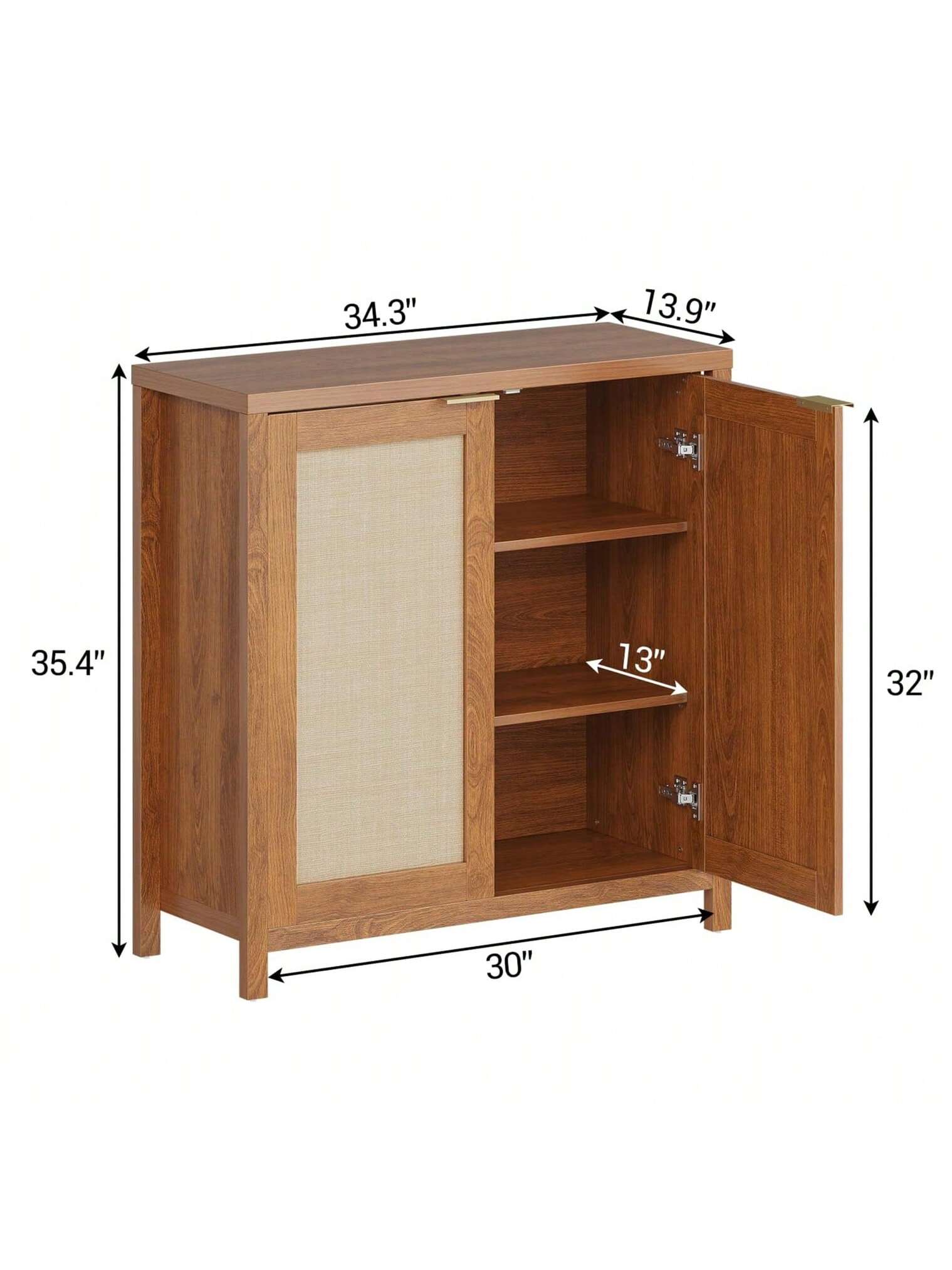 34.3" x 13.9" x 35.4" x 13" x 32" x 30"