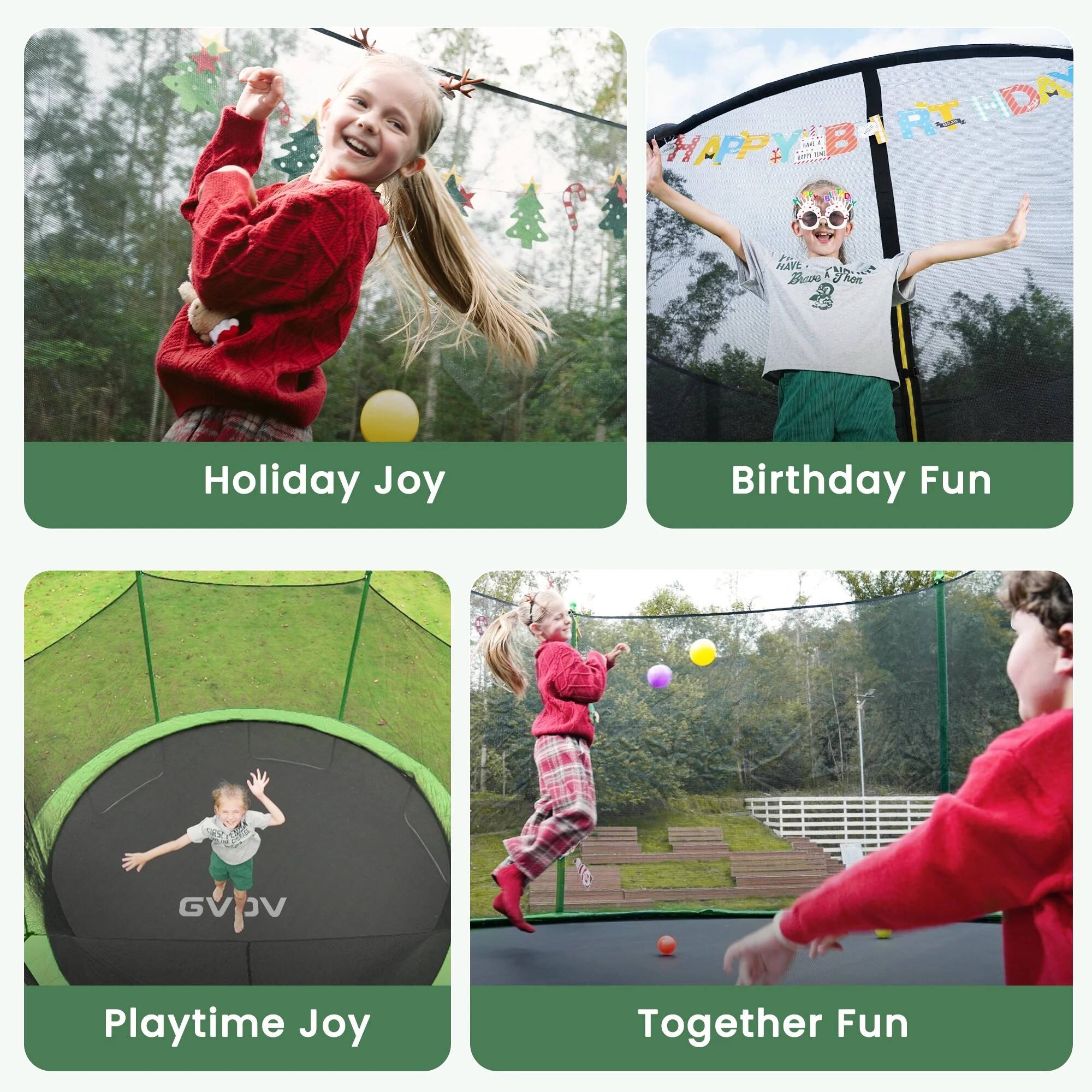 Holiday Joy  
Birthday Fun  
Playtime Joy  
Together Fun