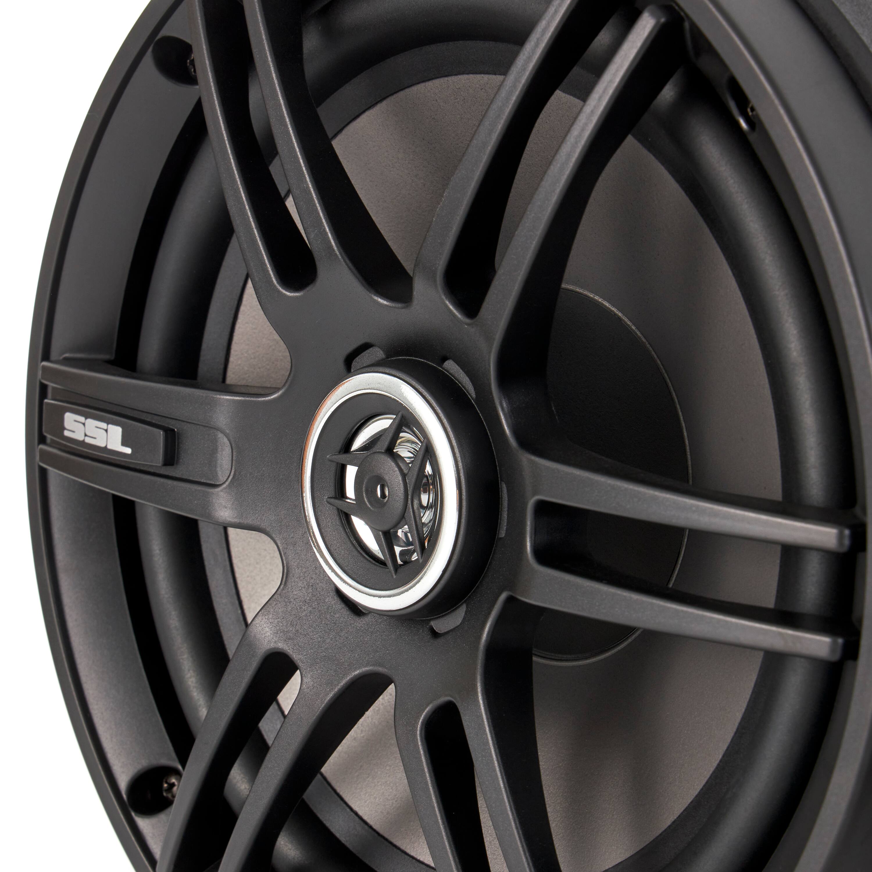 Alt View 3. SoundStorm - SOUNDSTORM BTB8 Dual 8" 700W ATV/Marine Amplified Tube Speaker with Bluetooth - Black.