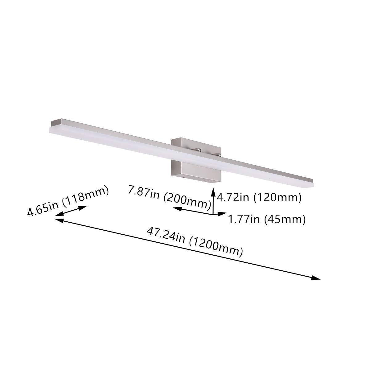 (118mm) 4.65in  
(200mm) 7.87in  
(120mm) 4.72in  
(45mm) 1.77in  
(1200mm) 47.24in