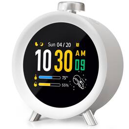 Dazzed Corner - Alarm Clock for Heavy Sleepers,Small Clocks - White