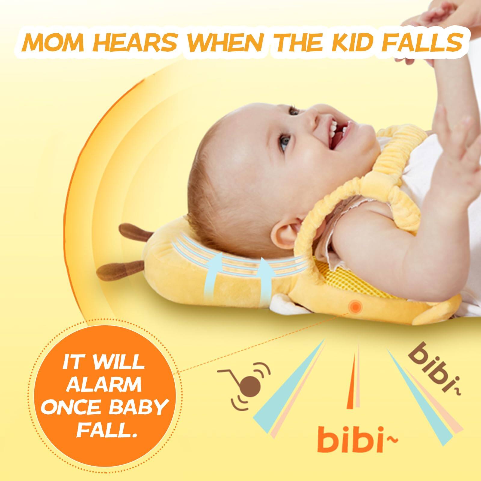 MOM HEARS WHEN THE KID FALLS

IT WILL ALARM ONCE BABY FALL.

bibi~