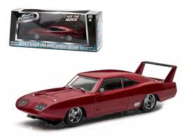 Dom's 1969 Dodge Charger Daytona "Fast and Furious 6" Movie (2013) 1/43 Diecast Model Car by Greenlight - Maroon