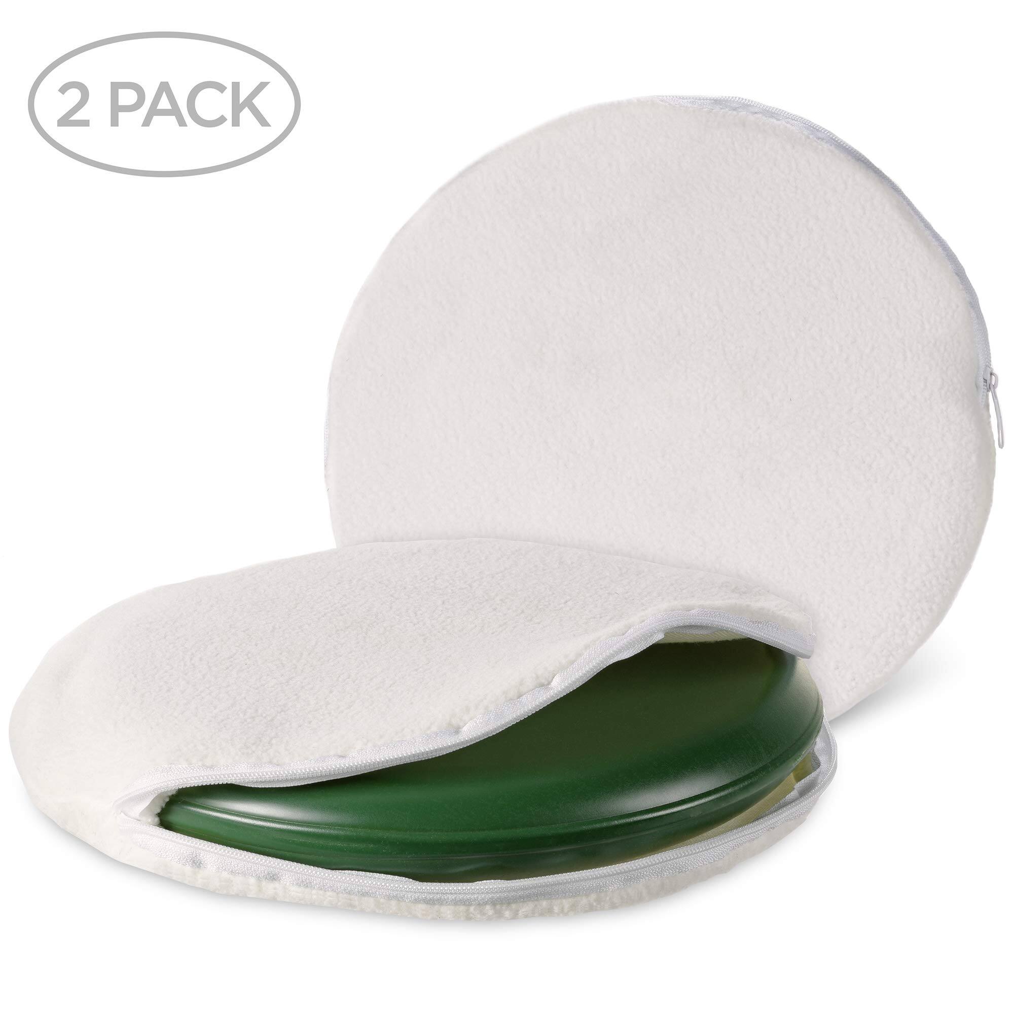 Front. Arf Pets - Replacement Cover for the Arf Pets Microwavable Pet Heating Pad - Pack of 2 - White.