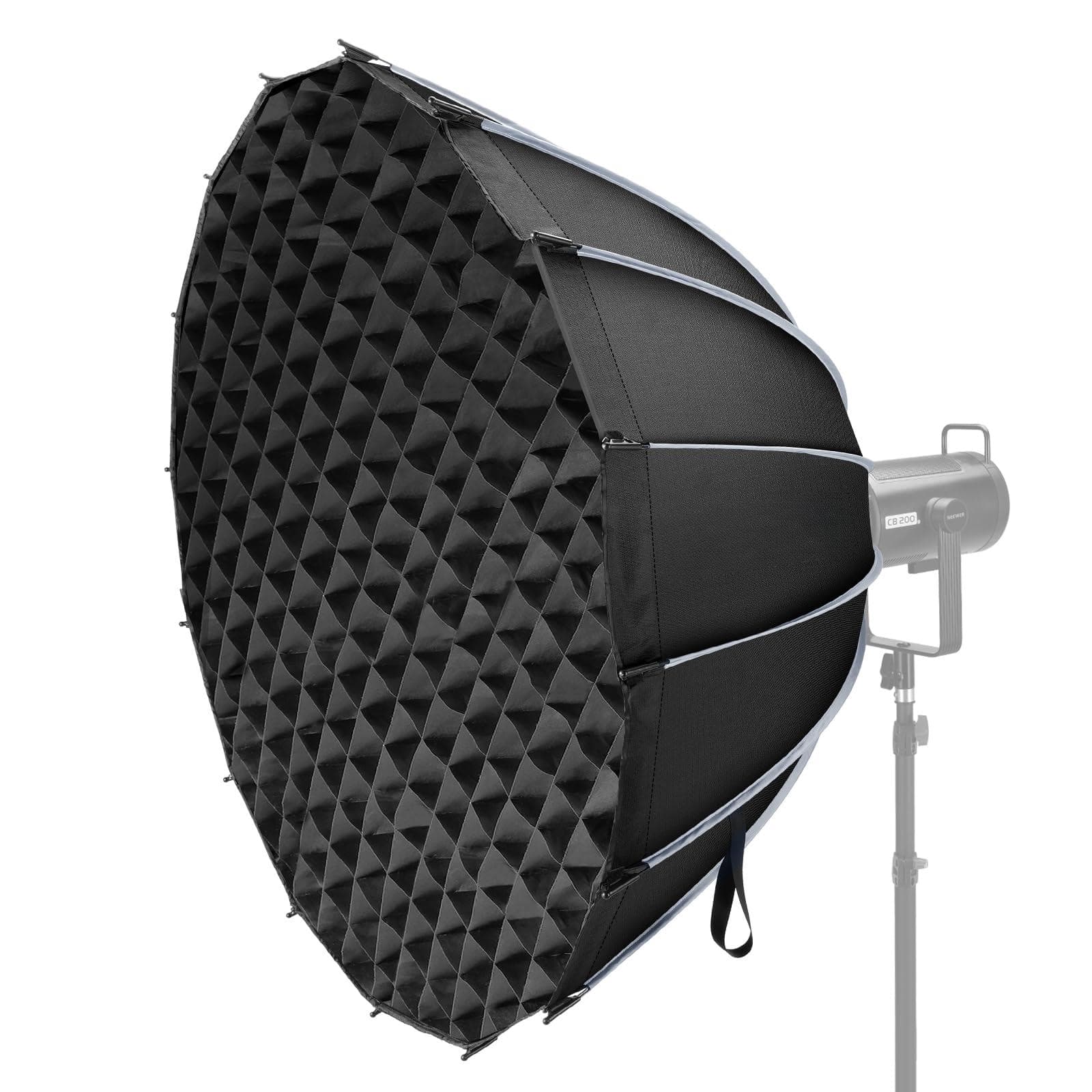 Live At Space - 35.4" Octagon Parabolic Softbox Bowens Mount with Dual Diffuser & Grid - 47.2"/120cm Parabolic