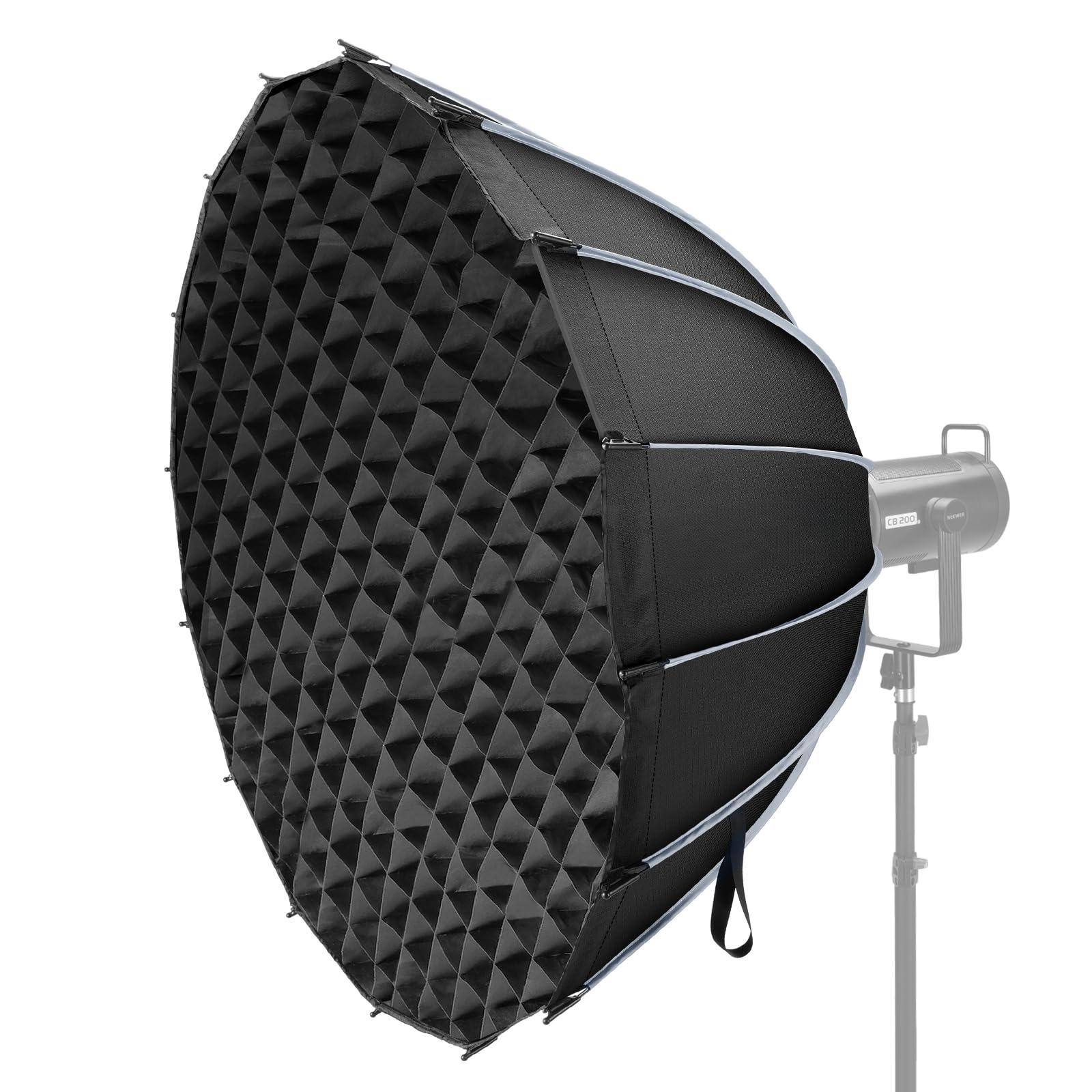 Live At Space - 35.4" Octagon Parabolic Softbox Bowens Mount with Dual Diffuser & Grid - 47.2"/120cm Parabolic