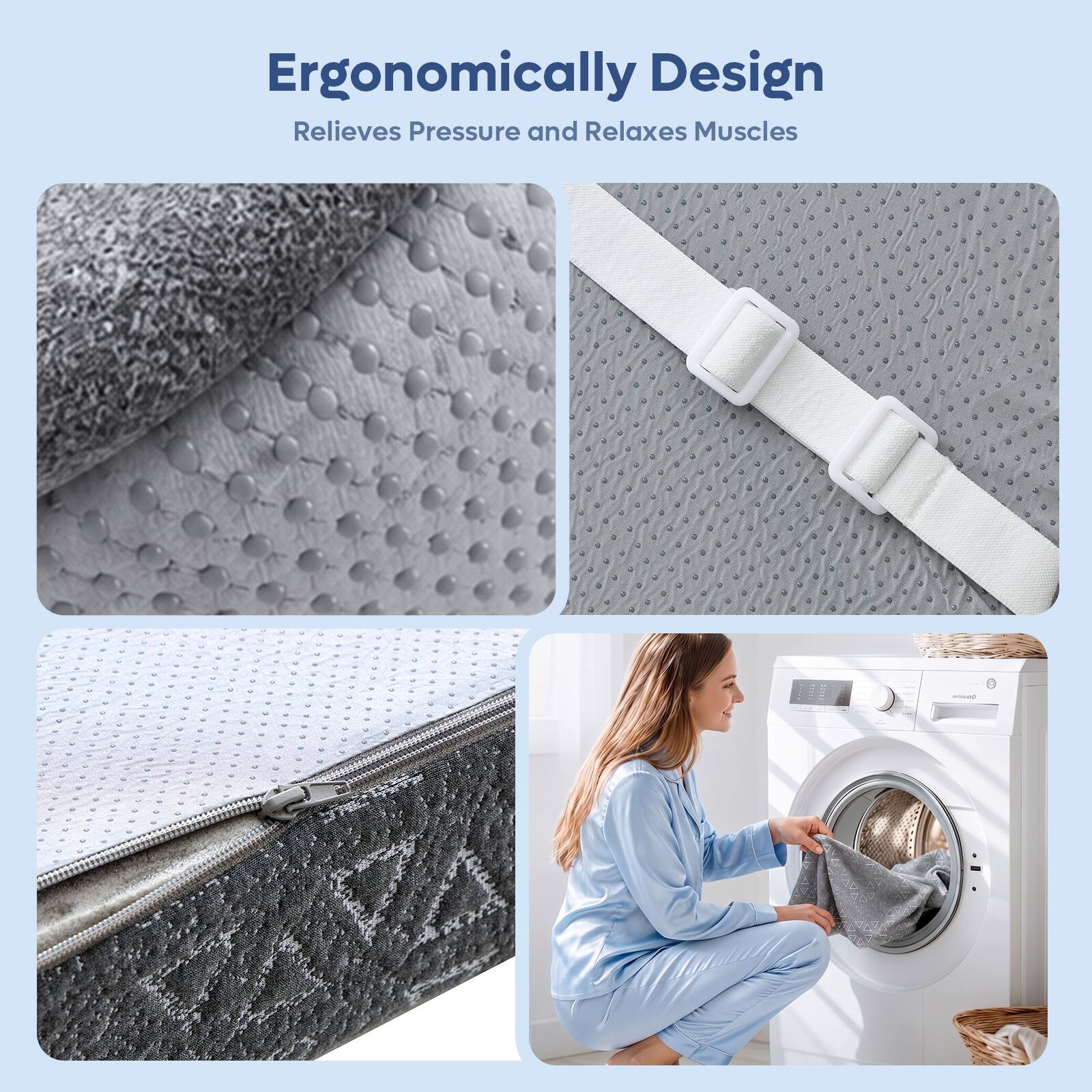Ergonomically Design Relieves Pressure and Relaxes Muscles
