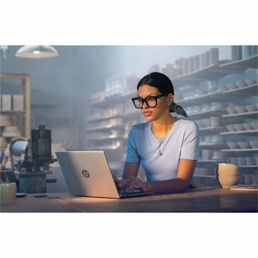 Alt View 3. HP - HP ProBook 4 G1a 16" Touchscreen Notebook - WUXGA - AMD Ryzen 7 250 - 16 GB - 512 GB SSD - English Keyboard - Pike Silve - Pike Silver.