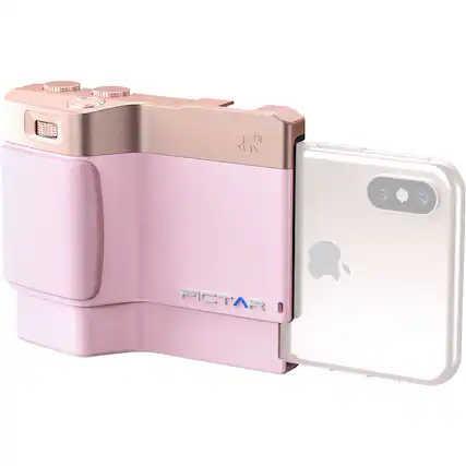 Front. Pictar - Pictar Smart Grip for Smartphones, Millennial Pink.