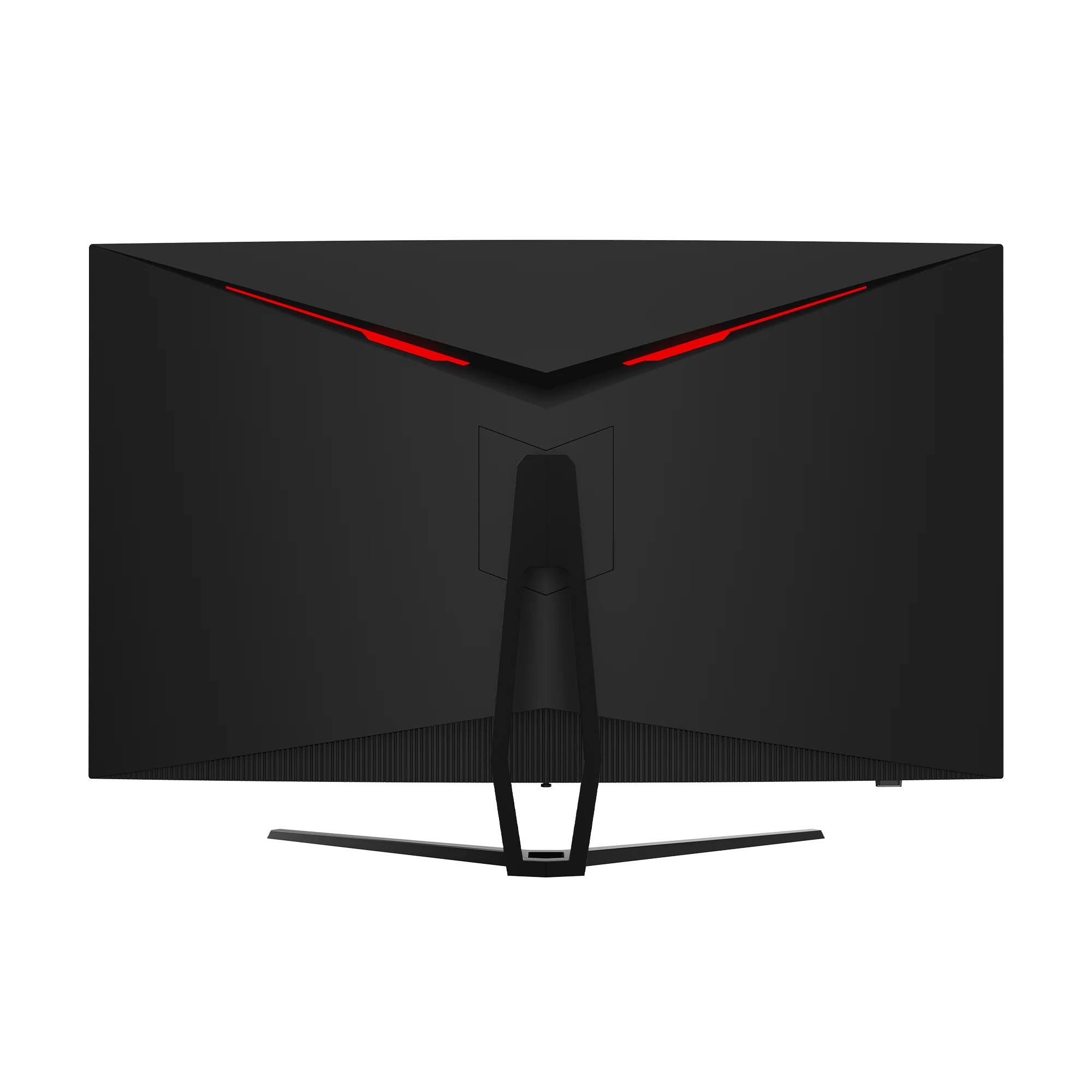 Back. Deco Gear - 39-Inch Curved Gaming Monitor, 2560x1440, 1ms MPRT, 165 Hz, 4000:1, R3000 - Black.