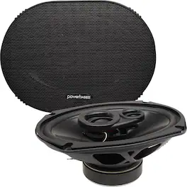 Powerbass - S-6903 - 6x9" 3-Way OEM Replacement Speakers - Pair - Black/Gray