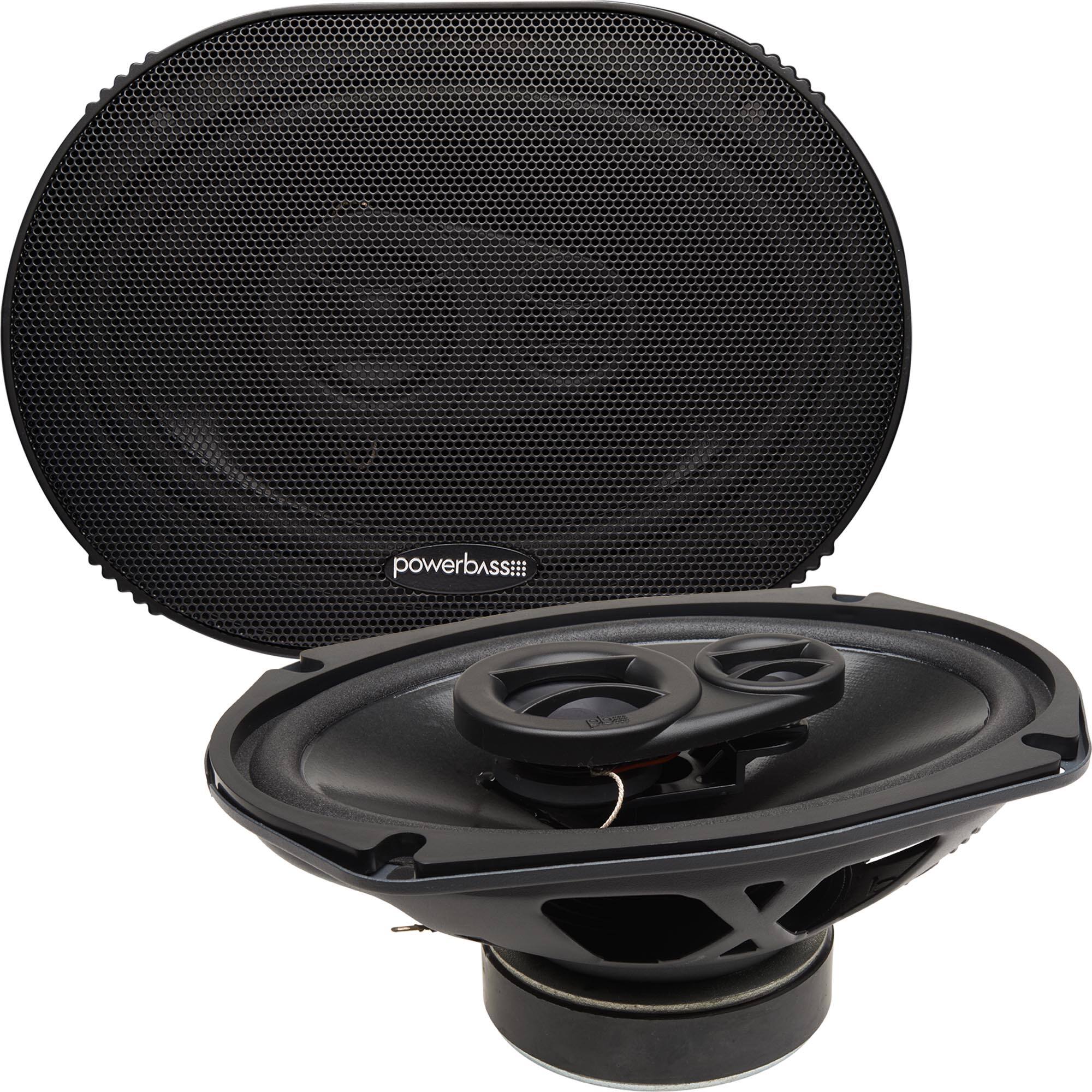 Front. Powerbass - PowerBass S-6903 - 6x9" 3-Way OEM Replacement Speakers - Pair - Black/Gray.