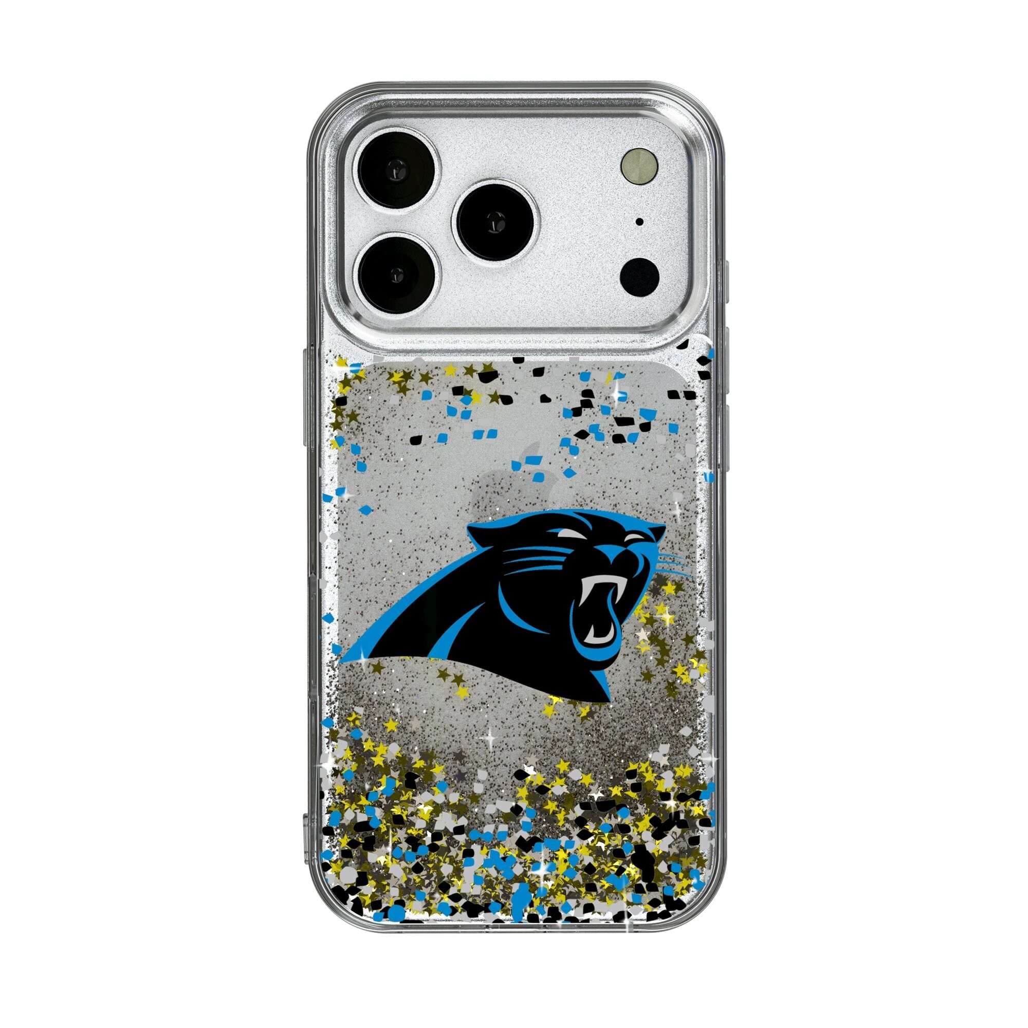 Keyscaper - NFL - Carolina Panthers iPhone Glitter Case with Confetti Design - 17 Pro Max - Multicolor price history on PriceWatchPro
