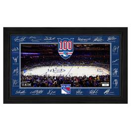 Highland Mint - New York Rangers Limited Edition 2025 Facsimile Signature Rink Framed Photograph - Multicolor