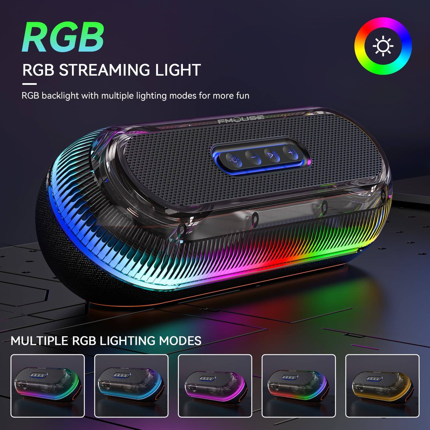 RGB  
RGB STREAMING LIGHT  
RGB backlight with multiple lighting modes for more fun  

MULTIPLE RGB LIGHTING MODES