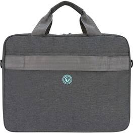 Urban Factory - GREENEE Carrying Case for 13" to 15.6" Notebook - Gray, Green - Shock Absorbing, Water Resistant - High - Gray/Clear