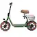Left. HiBoy - U2 Electric Scooter with Seat w/ 25 mi Max Operating Range & 20 mph Max Speed - Green.
