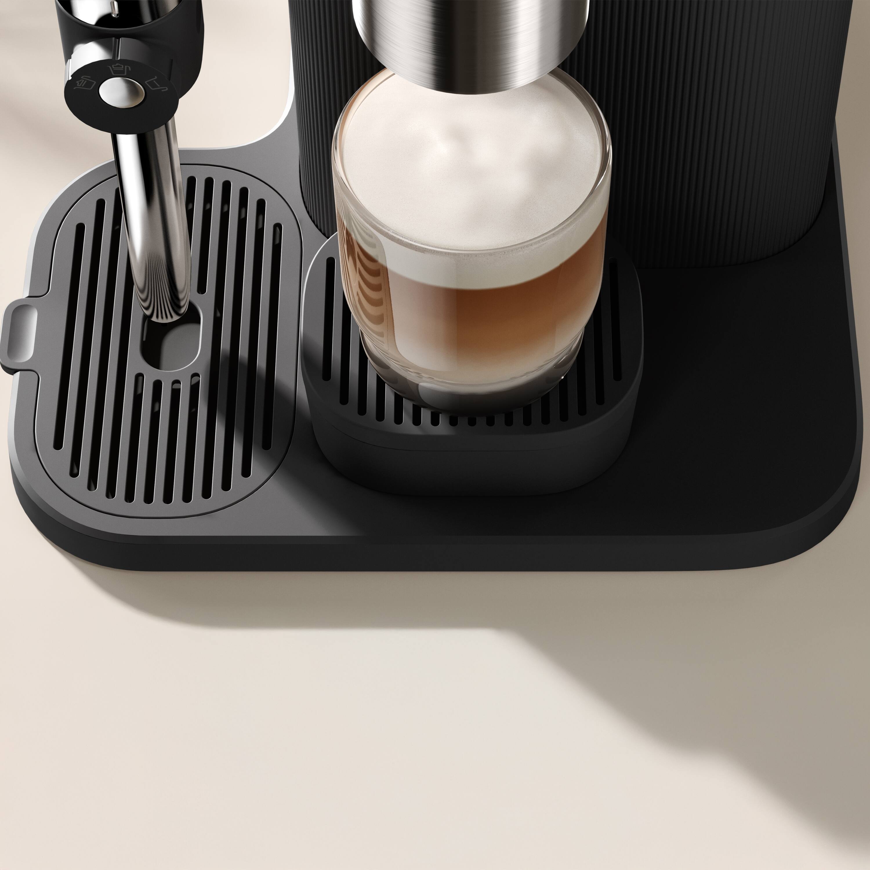Alt View 3. Philips - Baristina Latte Automatic Espresso Machine - Black.