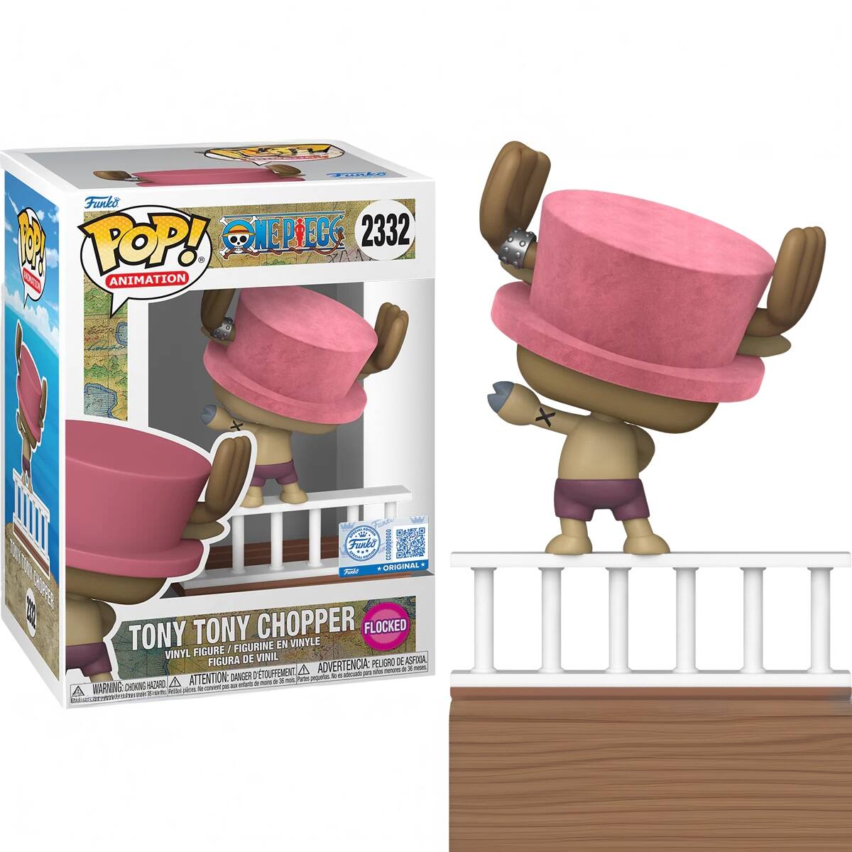 Funko Pop! One Piece Straw Hat Pirates: Tony Tony Chopper Flocked