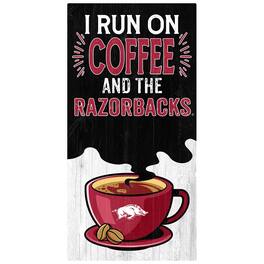 Fan Creations - Arkansas Razorbacks 6" x 12" Coffee Wall Art - Multicolor