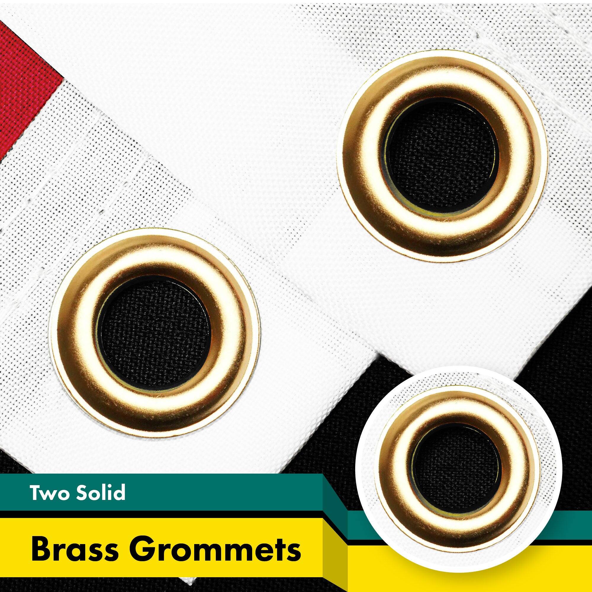 Two Solid Brass Grommets