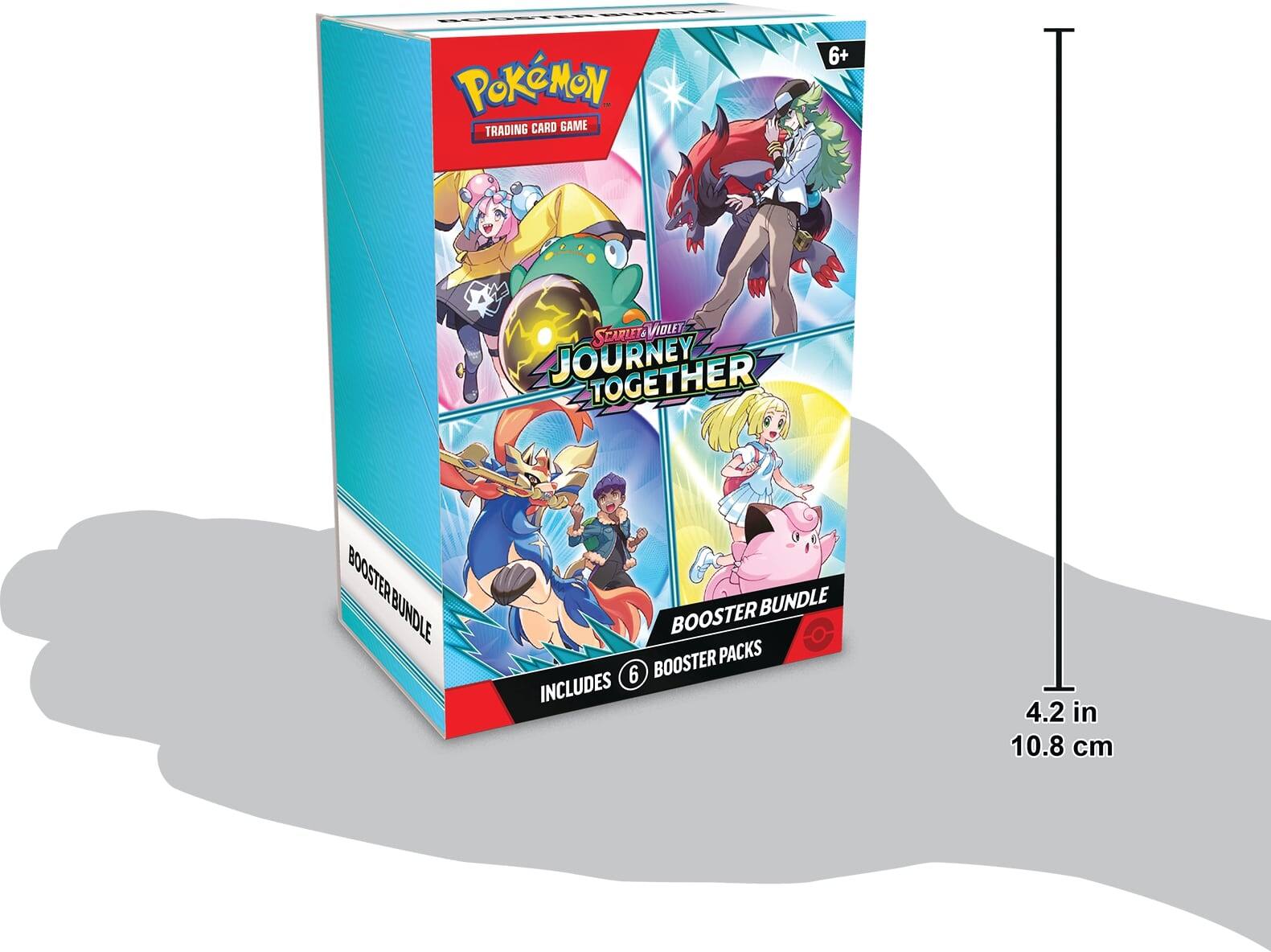 Pokemon Trading Card Game: Journey Together Booster Bundle, 6 Booster Packs, 4.2 in 10.8 cm