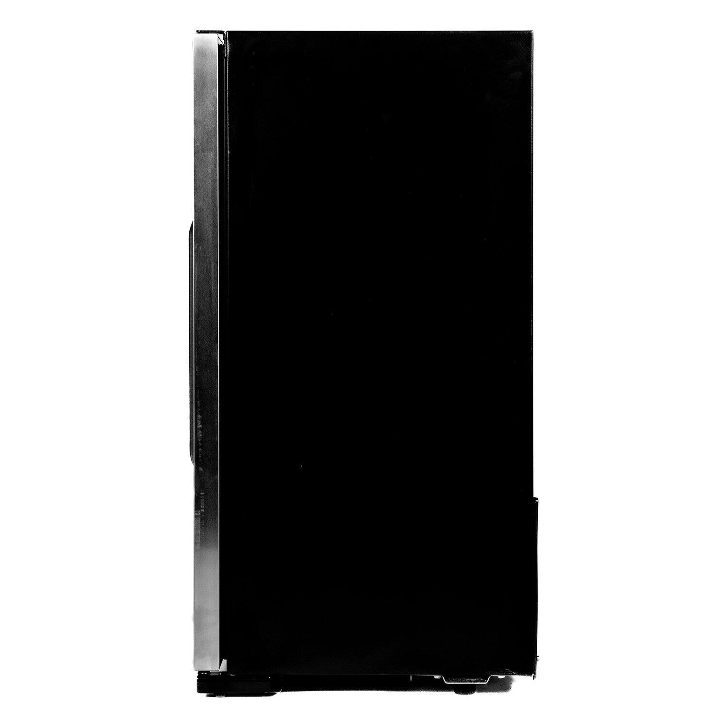 Alt View 3. Magic Chef - Commercial 18.9 in. W. Single Zone 83 Can Cooler in Stainless Steel - Black.