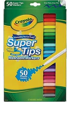 Crayola - Washable Super Tips Markers, 50/Pack
