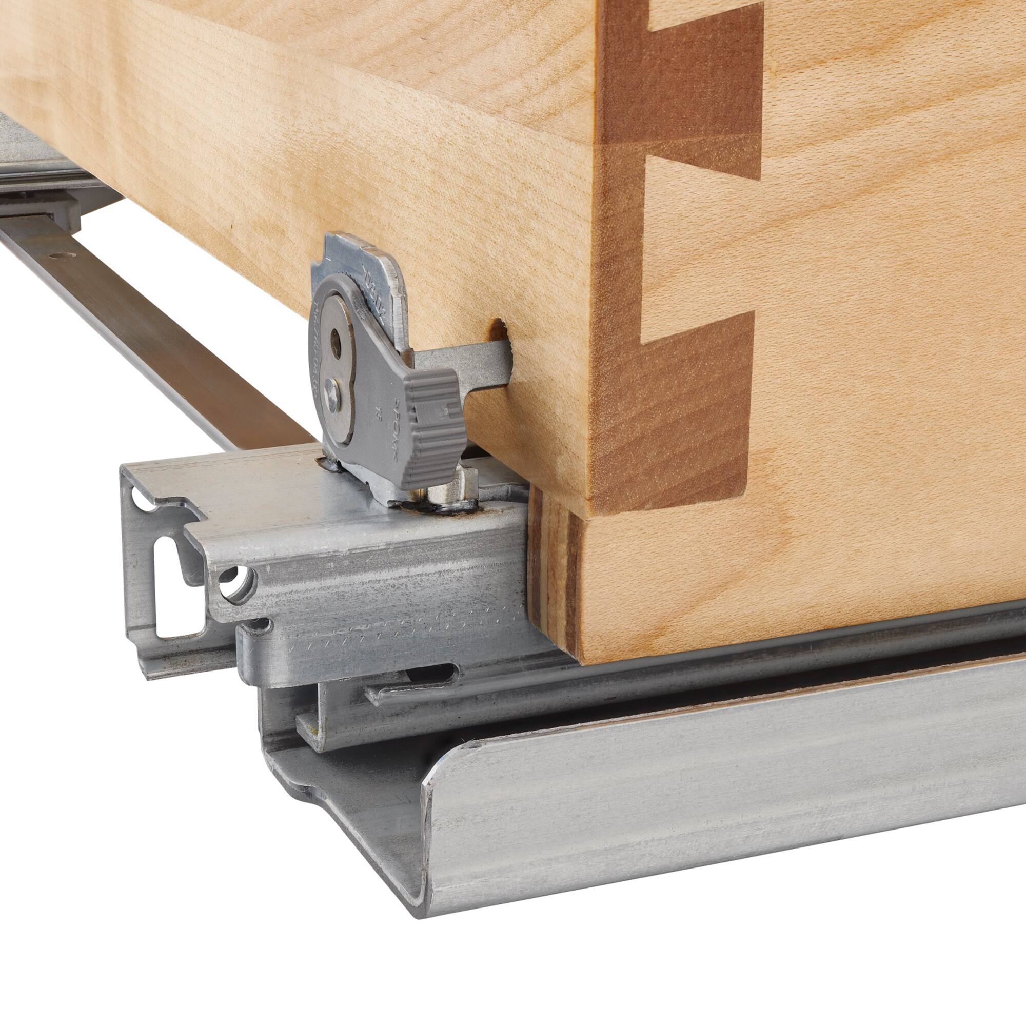 Alt View 8. Rev-A-Shelf - Rev-A-Shelf Single Pullout Trash Can 50 Qt w/ Soft-Close Slides, 4WCSC-1550DM-1 - Natural Maple.