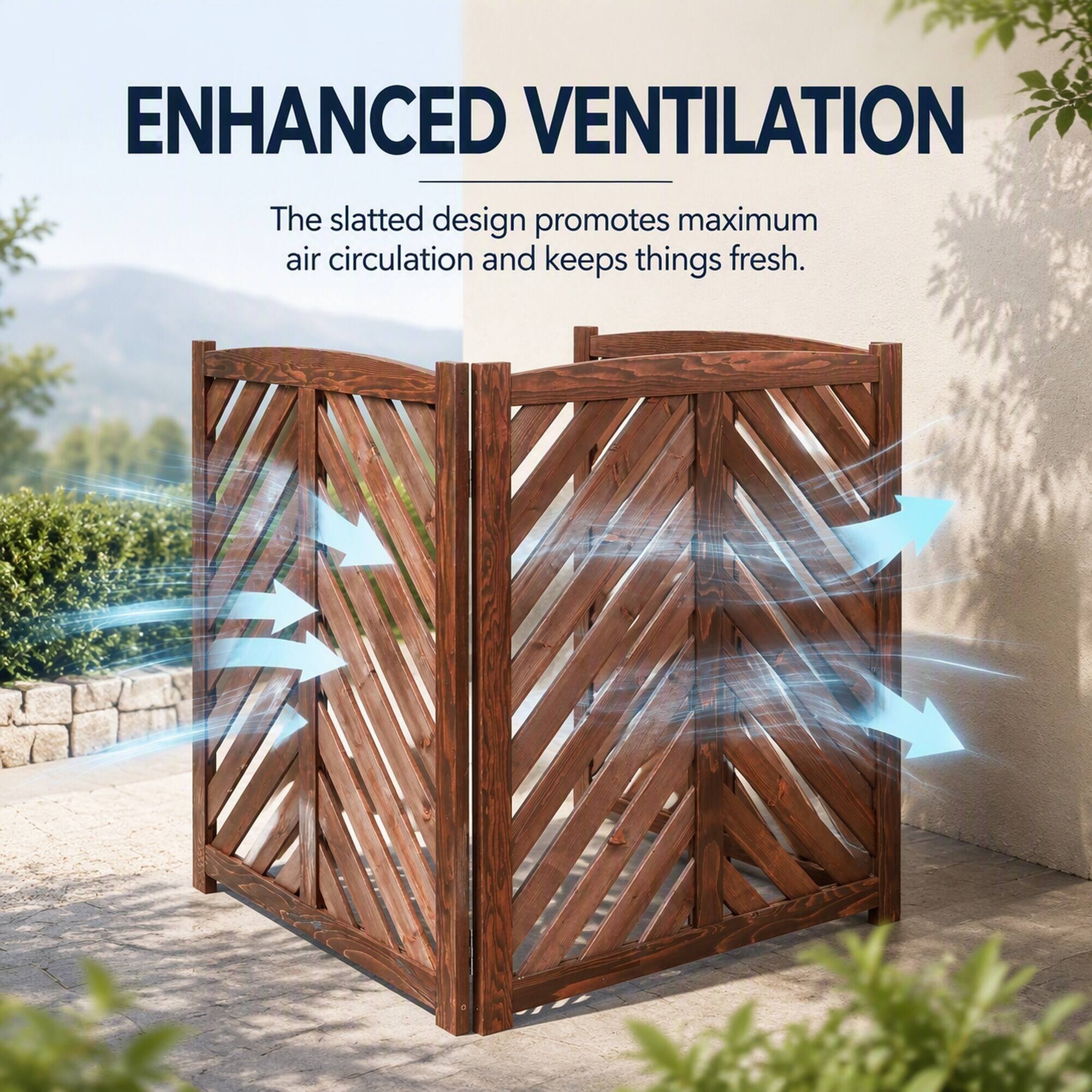 ENHANCED VENTILATION  
The slatted design promotes maximum air circulation and keeps things fresh.