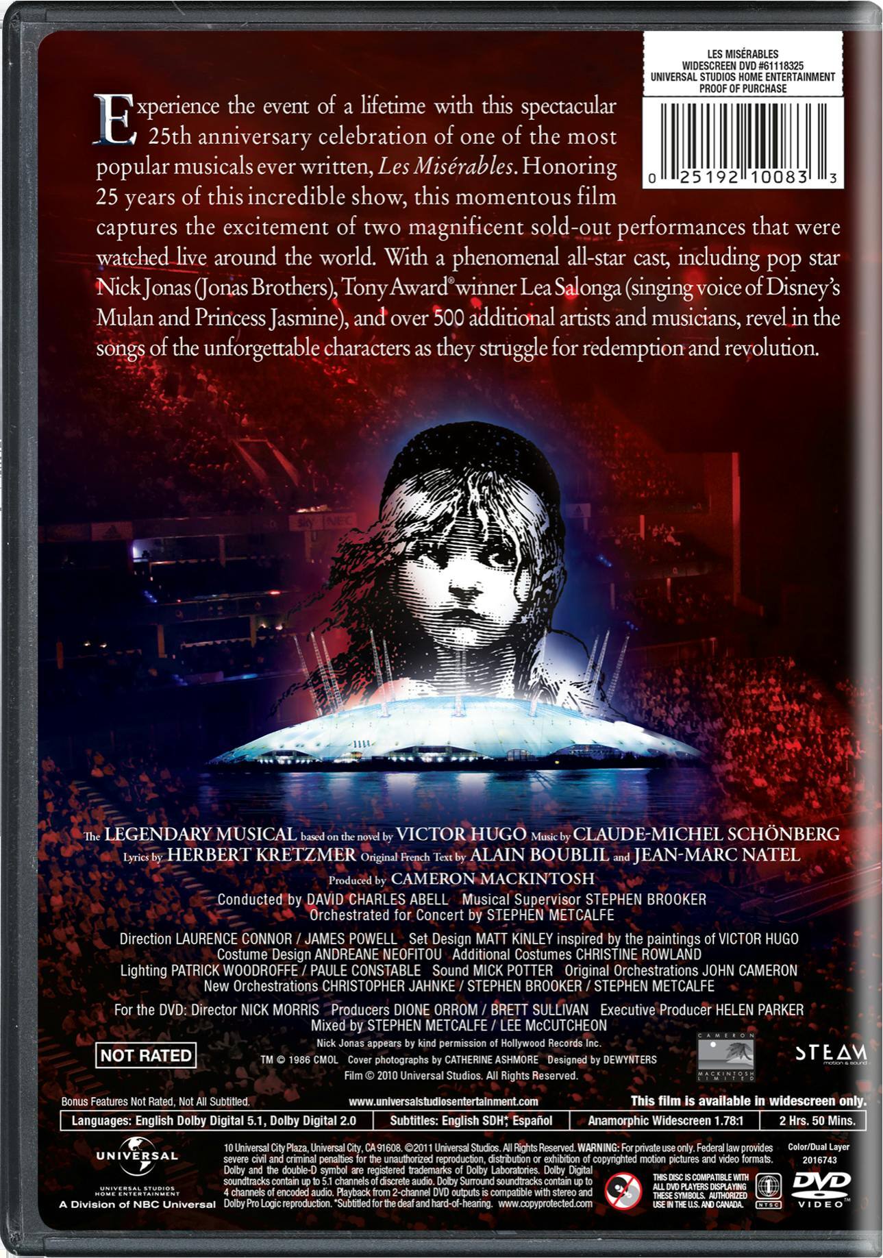 Angle. Les Misérables: In Concert - 25th Anniversary Show (25th Anniversary Edition) [DVD].