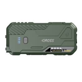 CAROSS - T36 Portable Car Jump Starter 800 Amp Peak, Smart Jumper Clamps, LED Light, QC Fast Charger