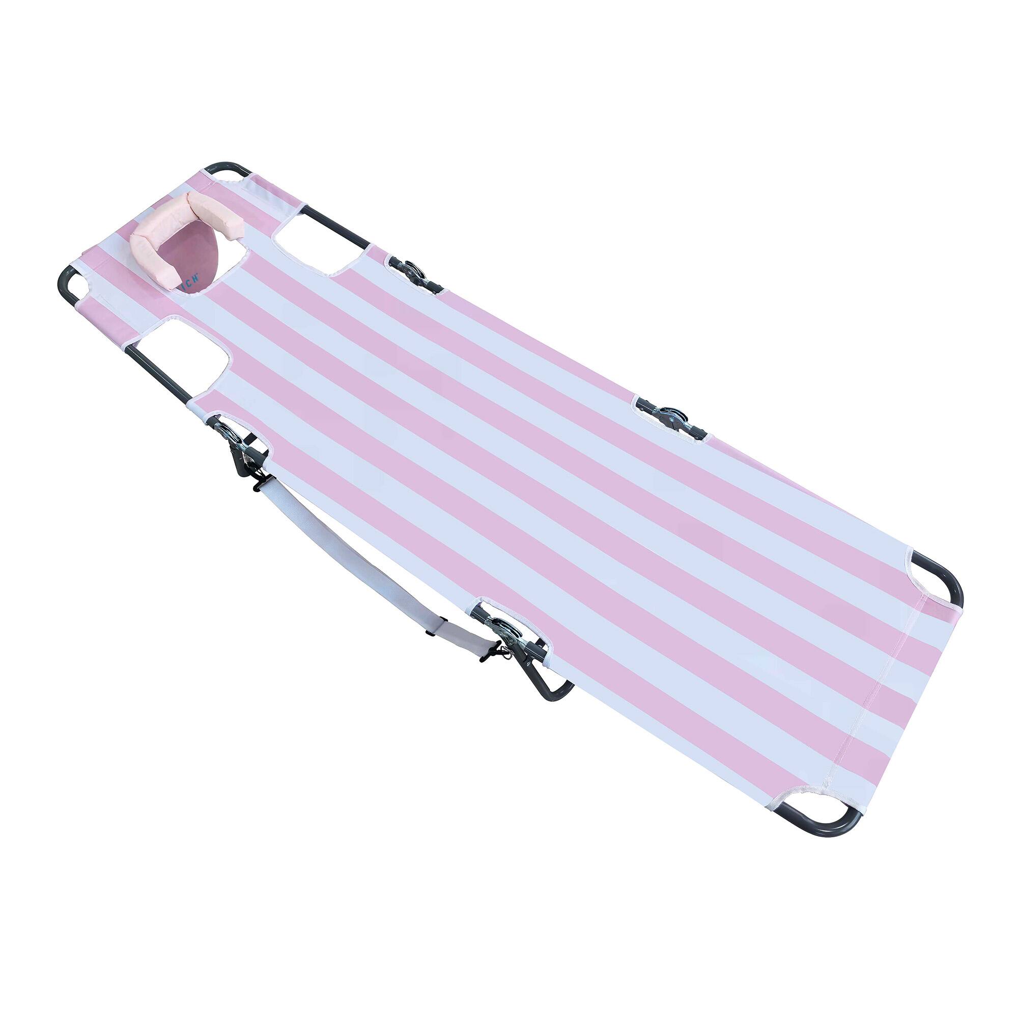Alt View 2. Ostrich - Ostrich The Original Chaise Lounge,Facedown Beach Pool Tanning Chair Pink Stripe - Pink Stripe.