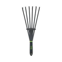 Yard Butler - Terra Handheld Garden Rake - Gardening Tool, Comfortable Grip, Rust-Resistant Steel IWHR-6