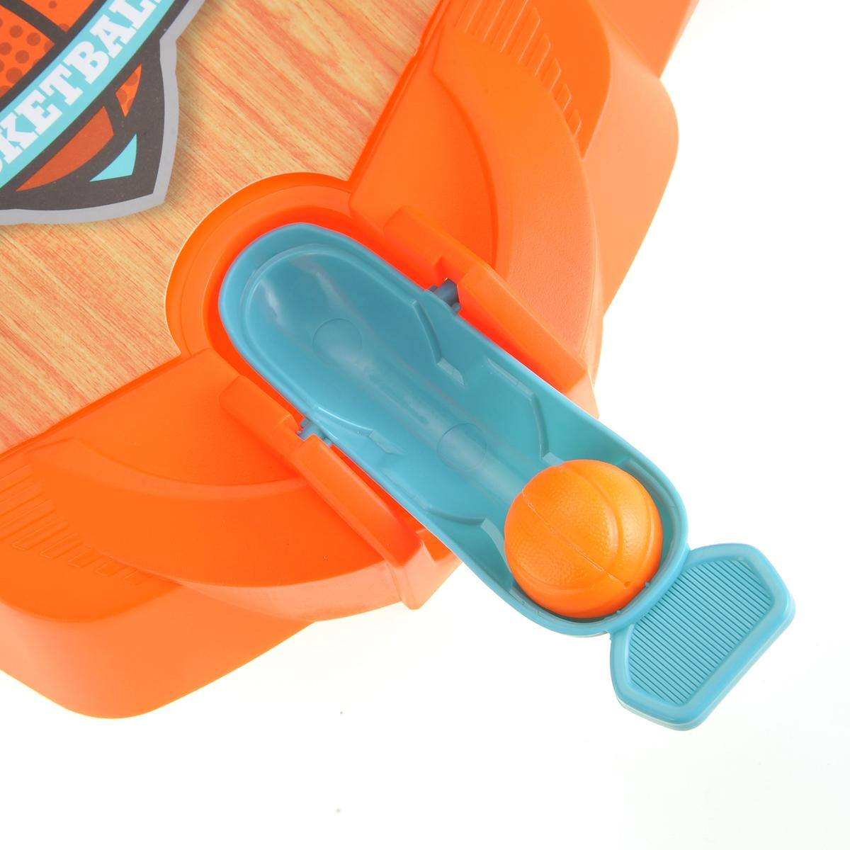 Alt View 1. JuzToys - 2 Player Mini Arcade Game – Tabletop Basketball Toys, Party Shooting Game for Kids – Orange/Blue - Orange/Blue.