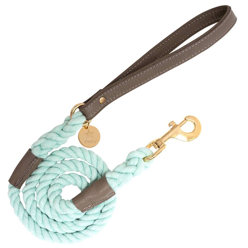 Front. PoisePup - PoisePup Pet Dog 5ft Long Leash - Brown | Gray.