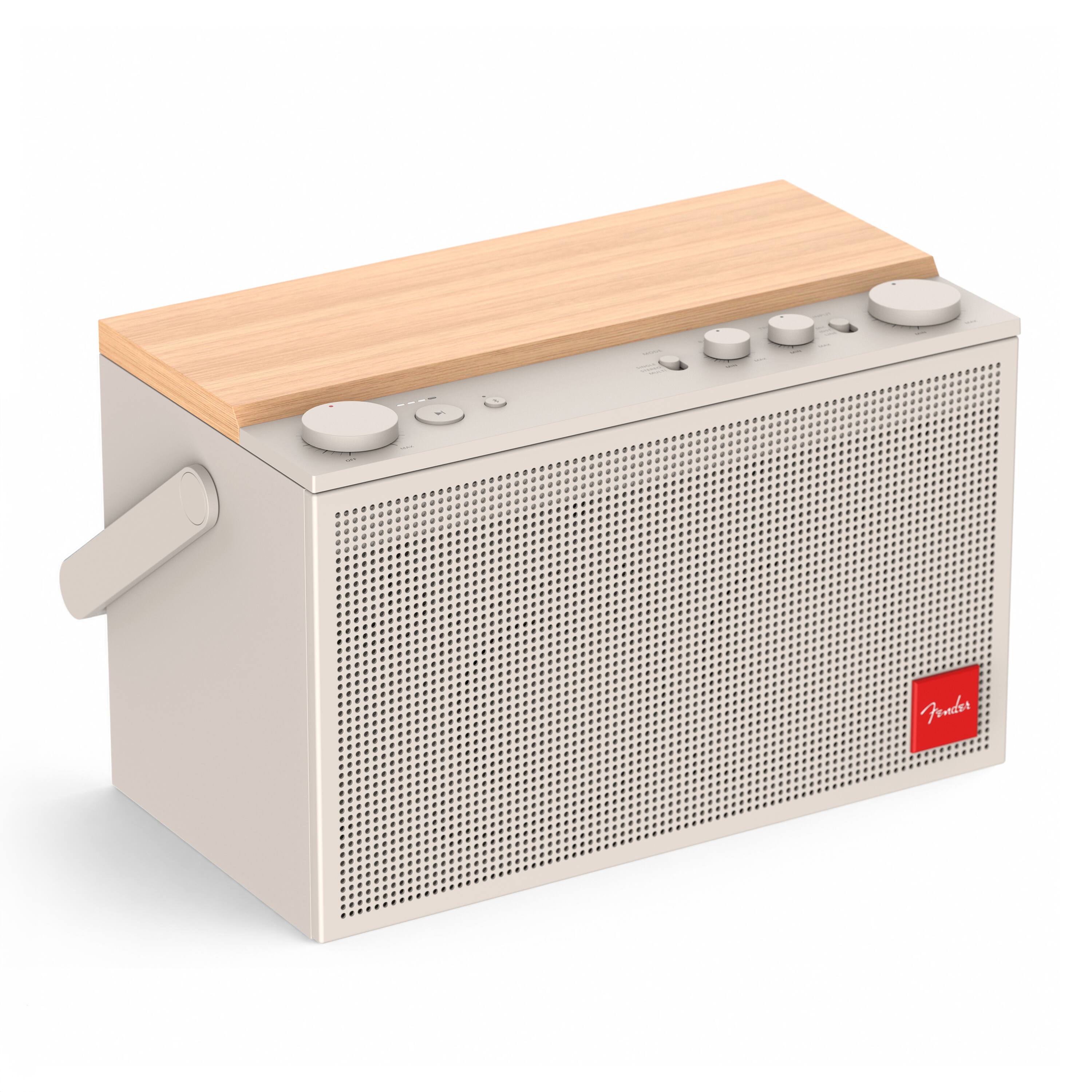 Fender - Audio ELIE 12 Portable Bluetooth Speaker 120W Dual Sound Chambers, 4-Channel Input, 15-Hr Battery, Spatial Audio - Olympic White