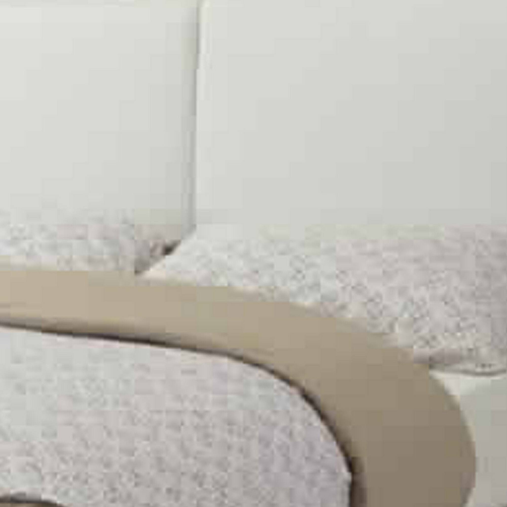Left. Manhattan Lane - Elegant Wooden Full Bed With White PU Head Board - white/grey.