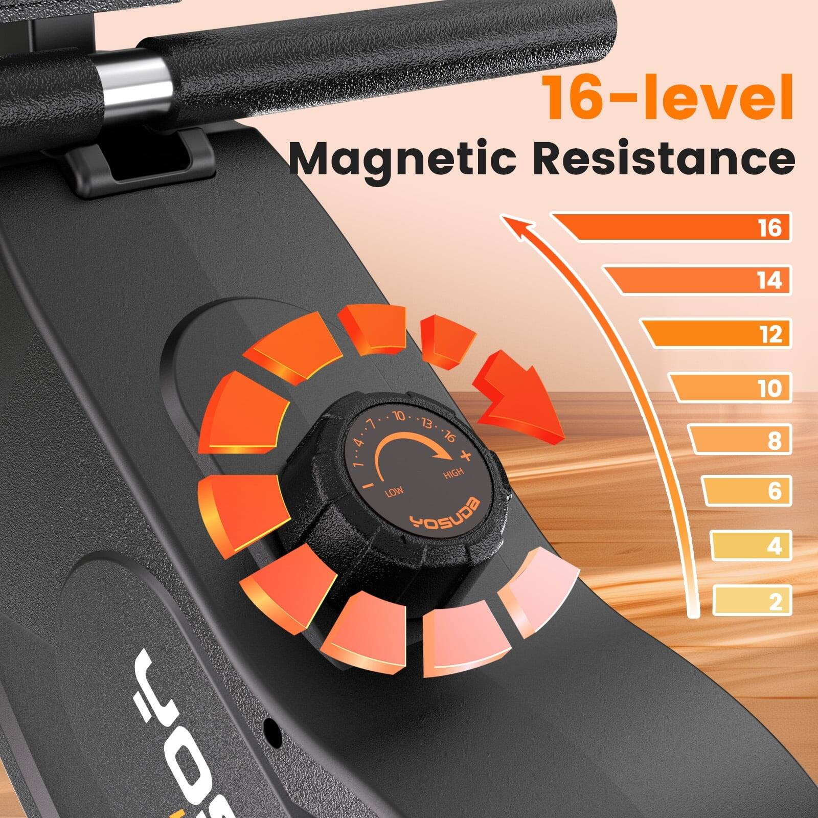 16-level Magnetic Resistance

16  
14  
12  
10  
8  
6  
4  
2

HIGH - LOW

SOSUPO