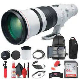 Canon - EF 600mm f/4L IS III USM Lens (3329C002) + BackPack + 64GB Card + More (International Version)